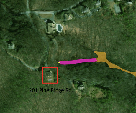 201 Pine Ridge and 1940 landslide